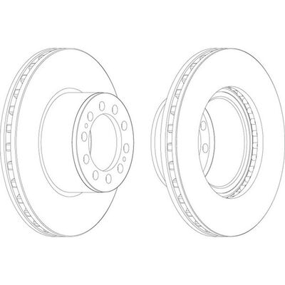 BRAKE DISC FRONT AXLE 22.5" ACTROS OEM FERODO